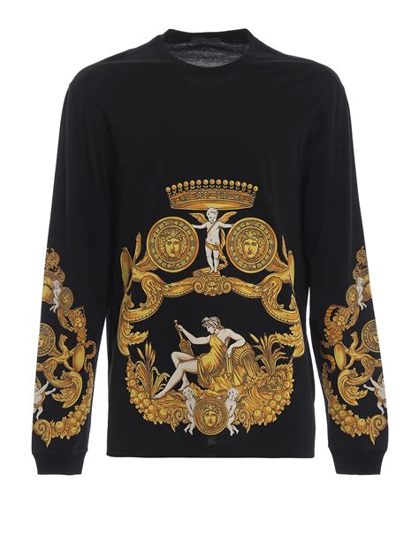 t shirt versace collection|versace long sleeve t shirts.